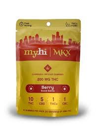 MyHi Super Social Sativa Gummies 200mg - BERRY