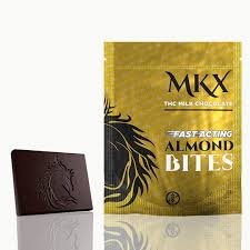 Fast Acting Dark Chocolate Bites (Almond) 100mg